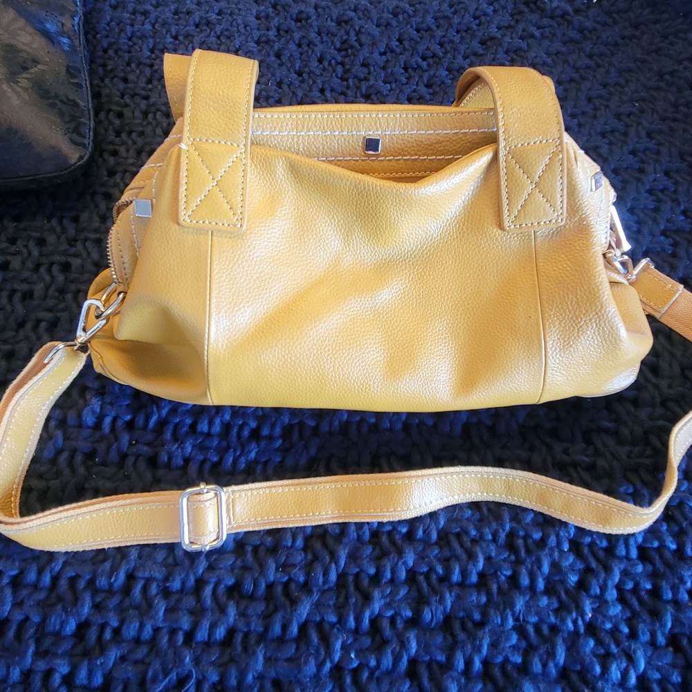 Cuore & Pelle Crossbody Yellow Leather